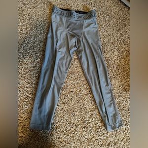 Under Armour Light Gray 3/4 Length Compression Heat Gear Leggings